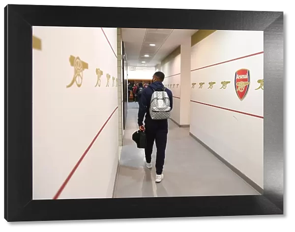 Alexis Lacazette in Arsenal Changing Room - Arsenal vs. Tottenham Carabao Cup Match