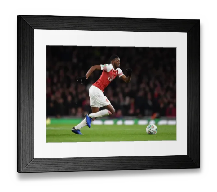 Framed Print : Arsenal vs. Tottenham: Maitland-Niles Shines in Carabao Cup Quarterfinals Showdown