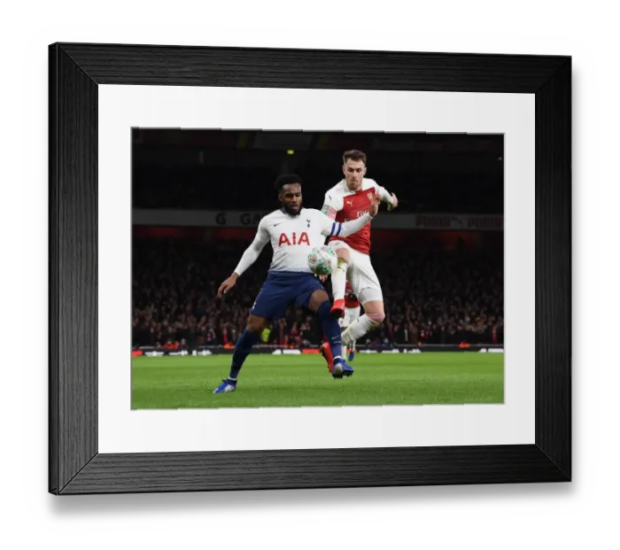 Framed Print : Arsenal vs. Tottenham: Carabao Cup Clash at Emirates Stadium