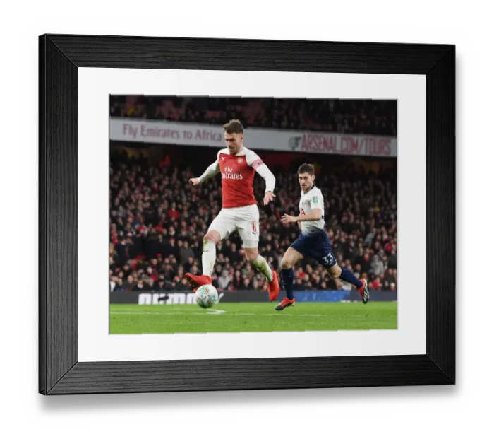 Framed Print : Arsenal vs. Tottenham Hotspur: Carabao Cup Showdown at Emirates Stadium - Quarterfinal Clash