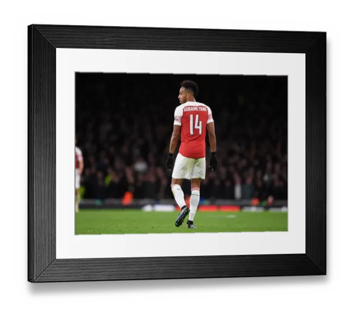 Framed Print : Arsenal's Aubameyang Leads the Charge in Carabao Cup Clash Against Tottenham Framed Print : Arsenal's Aubameyang Leads the Charge in Carabao Cup Clash Against Tottenham