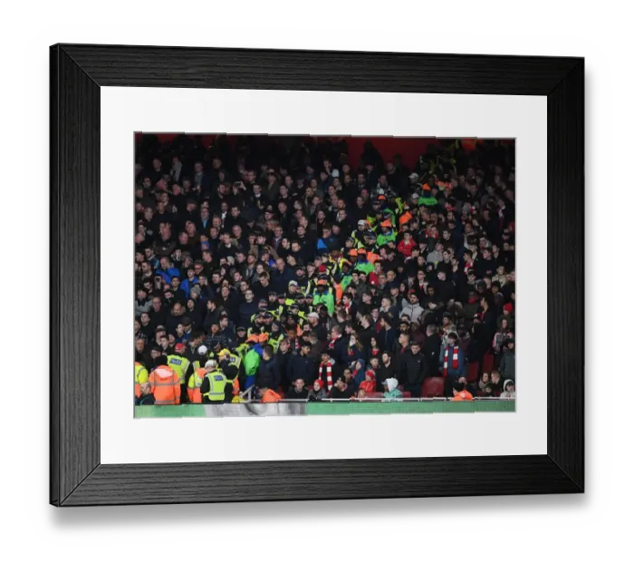 Framed Print : Arsenal vs. Tottenham: Carabao Cup Quarterfinal - Segregated Rivalry