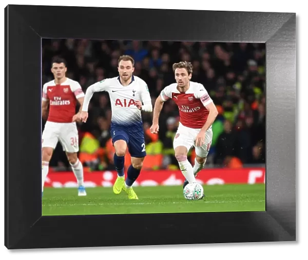 Monreal Outmaneuvers Eriksen: Arsenal's Thrilling Carabao Cup Victory Over Tottenham