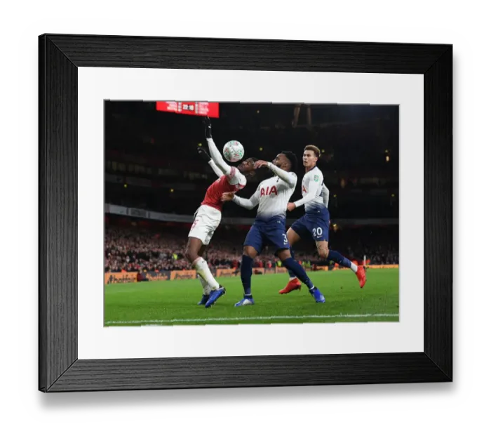 Framed Print : Arsenal vs. Tottenham: Maitland-Niles Faces Off Against Rose and Alli in Carabao Cup Quarterfinal Showdown