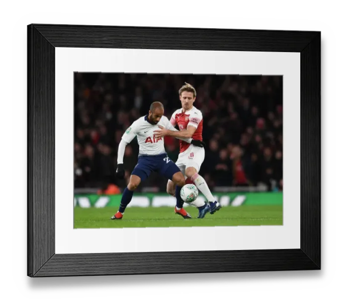 Framed Print : Arsenal vs. Tottenham: Monreal vs. Lucas Moura in Carabao Cup Quarterfinal Showdown Framed Print : Arsenal vs. Tottenham: Monreal vs. Lucas Moura in Carabao Cup Quarterfinal Showdown