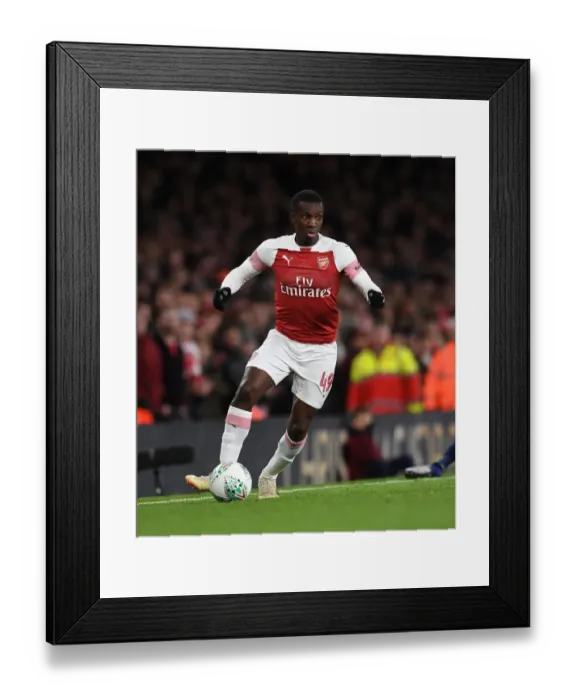 Framed Print : Arsenal's Eddie Nketiah Faces Off Against Tottenham in Carabao Cup Battle Framed Print : Arsenal's Eddie Nketiah Faces Off Against Tottenham in Carabao Cup Battle