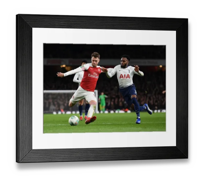 Framed Print : Arsenal vs. Tottenham: Ramsey vs. Rose in Carabao Cup Showdown Framed Print : Arsenal vs. Tottenham: Ramsey vs. Rose in Carabao Cup Showdown