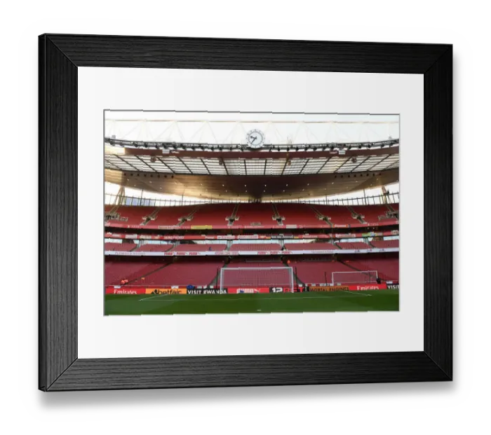 Framed Print : Arsenal vs Burnley: The Clock End at Emirates Stadium, Premier League Showdown (2018-19) Framed Print : Arsenal vs Burnley: The Clock End at Emirates Stadium, Premier League Showdown (2018-19)
