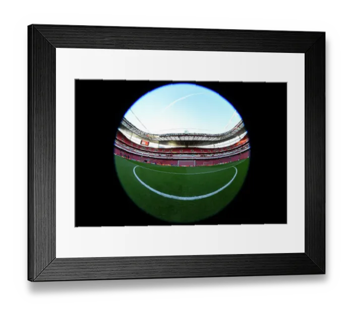 Framed Print : Arsenal's Clock End Goalmouth Awaits Burnley Challenge - Premier League 2018-19