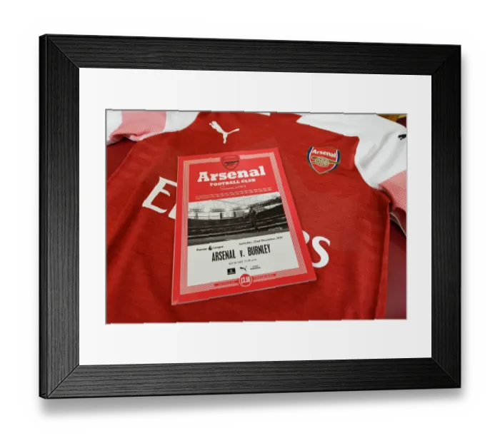 Framed Print : Arsenal vs. Burnley: Matchday Programme (2018-19)