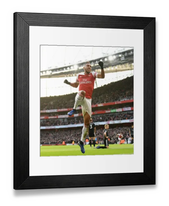 Framed Print : Aubameyang's Brace: Arsenal Cruise Past Burnley in Premier League Showdown Framed Print : Aubameyang's Brace: Arsenal Cruise Past Burnley in Premier League Showdown