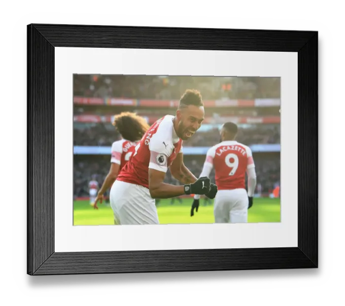 Framed Print : Aubameyang's Brace: Arsenal Overpowers Burnley in Premier League Clash Framed Print : Aubameyang's Brace: Arsenal Overpowers Burnley in Premier League Clash