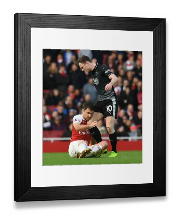 Framed Print : Clash of Titans: Sokratis vs. Barnes - Arsenal vs. Burnley, Premier League 2018-19 Framed Print : Clash of Titans: Sokratis vs. Barnes - Arsenal vs. Burnley, Premier League 2018-19