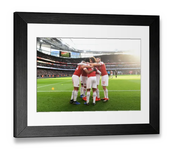 Framed Print : Arsenal's Aubameyang Scores Second Goal vs Burnley in Premier League