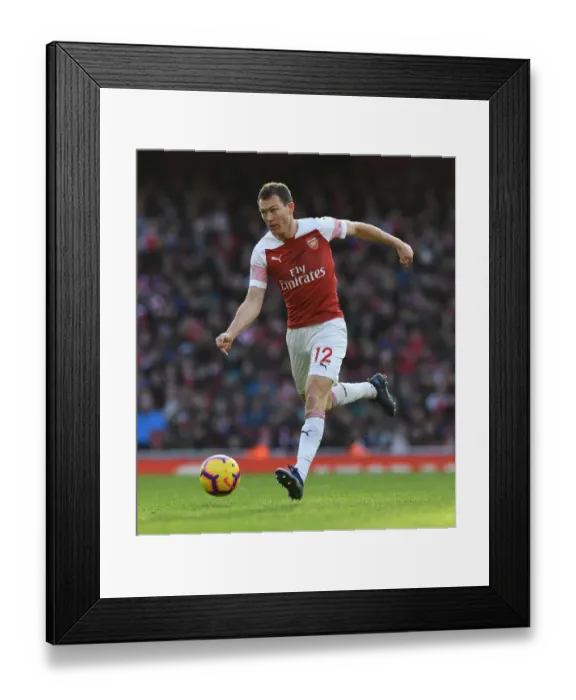 Framed Print : Arsenal's Lichtsteiner in Action against Burnley (Premier League 2018-19) Framed Print : Arsenal's Lichtsteiner in Action against Burnley (Premier League 2018-19)
