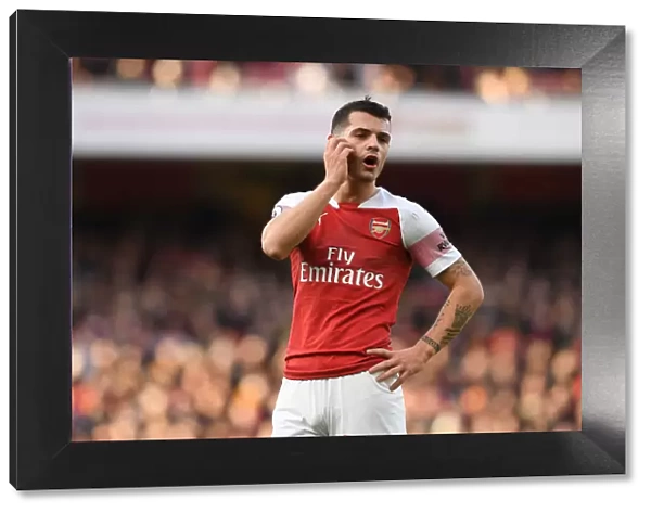 Granit Xhaka: Arsenal Midfielder in Action Against Burnley (Premier League 2018-19)