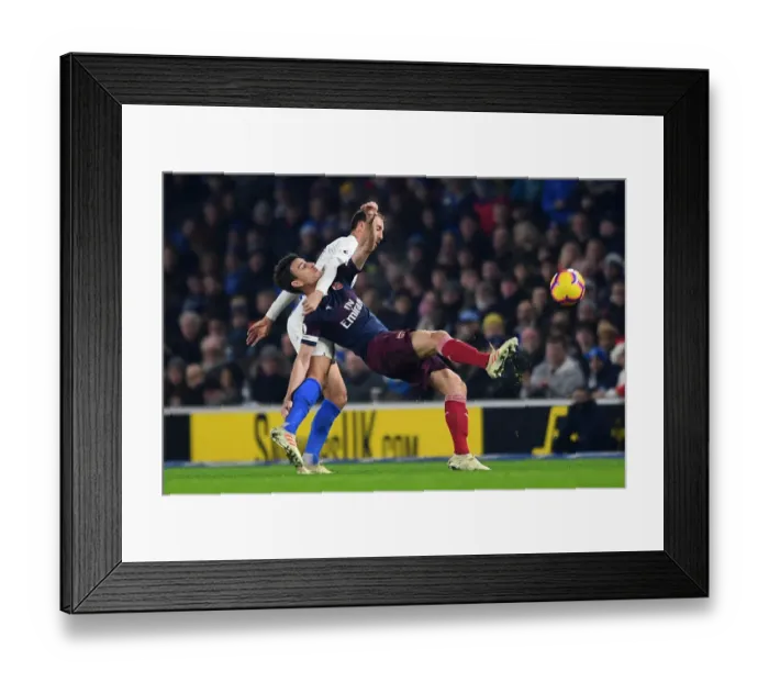 Framed Print : Koscielny Fouls by Murray: Intense Moment from Brighton vs. Arsenal (2018-19) Framed Print : Koscielny Fouls by Murray: Intense Moment from Brighton vs. Arsenal (2018-19)