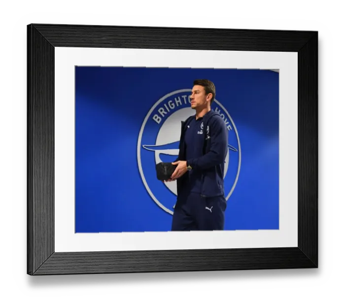 Framed Print : Arsenal's Laurent Koscielny Prepares for Battle: Brighton Showdown in Premier League