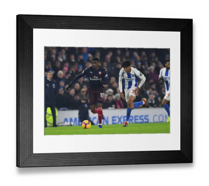 Framed Print : Ainsley Maitland-Niles vs Bernardo: Battle at the American Express Community Stadium - Brighton & Hove Albion vs Arsenal FC, Premier League 2018-19 Framed Print : Ainsley Maitland-Niles vs Bernardo: Battle at the American Express Community Stadium - Brighton & Hove Albion vs Arsenal FC, Premier League 2018-19