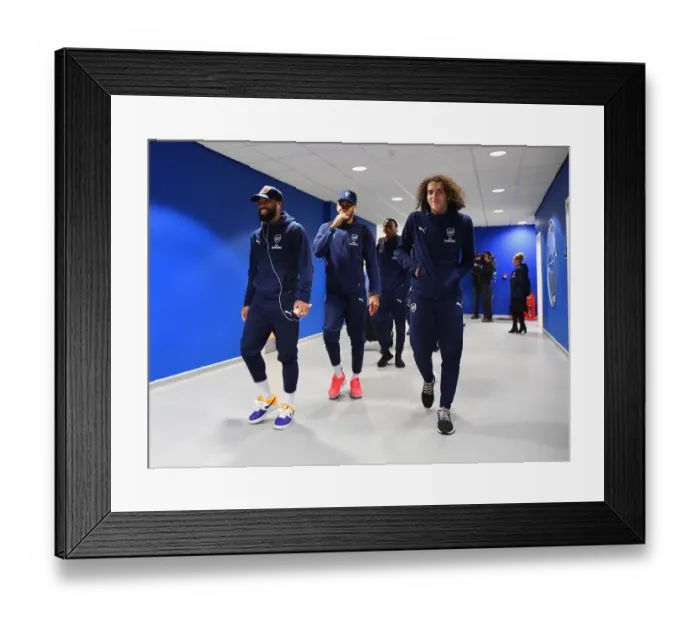 Framed Print : Arsenal's Lacazette, Aubameyang, and Guendouzi Ready for Battle against Brighton (Premier League, December 2018)