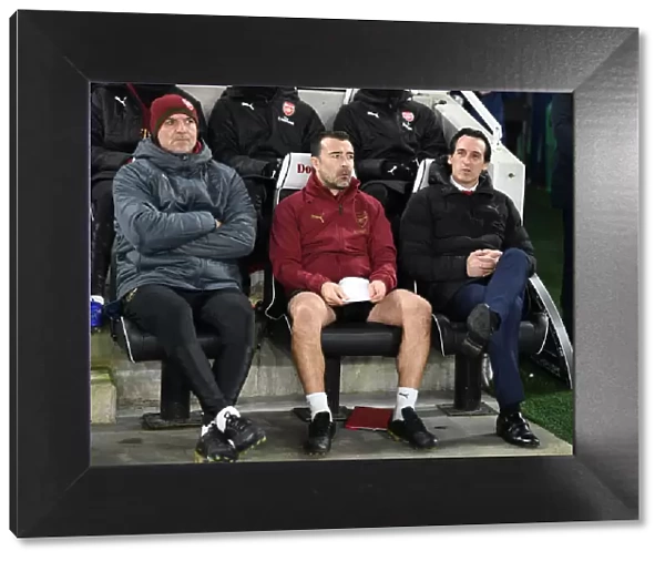 Unai Emery and Arsenal Coaching Team Ahead of Brighton & Hove Albion Clash, 2018-19 Premier League