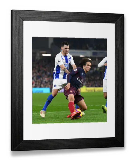 Framed Print : Guendouzi vs. Gross: Intense Rivalry Unfolds - Arsenal vs. Brighton Premier League Clash (2018-19)