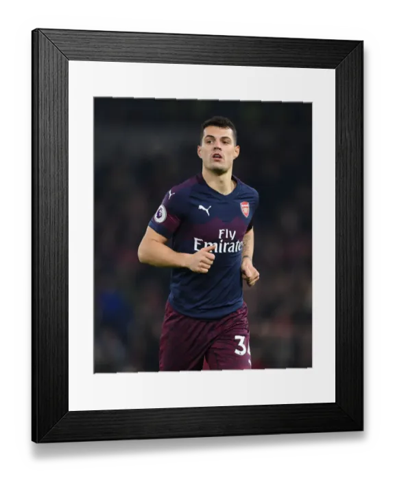 Framed Print : Granit Xhaka in Action: Arsenal vs. Brighton & Hove Albion, Premier League 2018-19 Framed Print : Granit Xhaka in Action: Arsenal vs. Brighton & Hove Albion, Premier League 2018-19