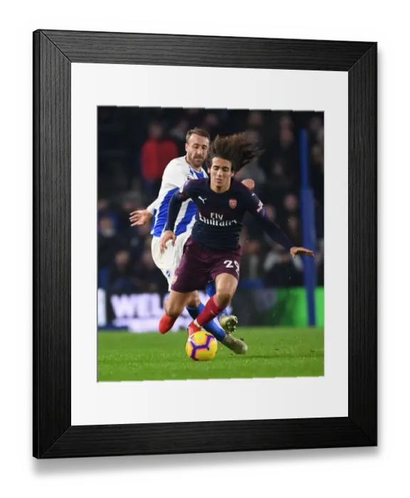Framed Print : Guendouzi Tripped by Murray: Intense Moment from Brighton vs. Arsenal (Premier League, 2018-19)