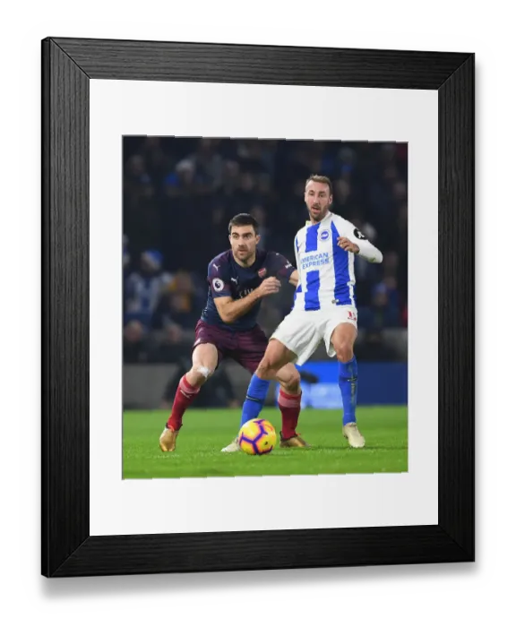 Framed Print : Sokratis vs Murray: A Football Battle - Arsenal's Sokratis Holds Firm Against Brighton's Murray (December 2018) Framed Print : Sokratis vs Murray: A Football Battle - Arsenal's Sokratis Holds Firm Against Brighton's Murray (December 2018)