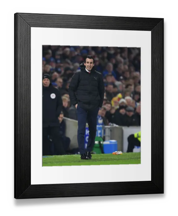 Framed Print : Unai Emery Leads Arsenal Against Brighton in Premier League Clash Framed Print : Unai Emery Leads Arsenal Against Brighton in Premier League Clash