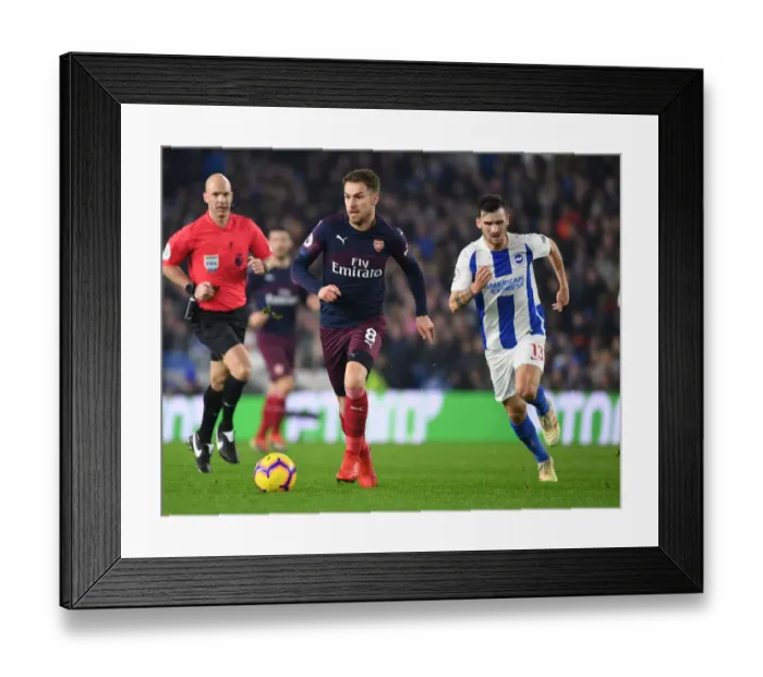Framed Print : Ramsey Breaks Past Grob: Brighton vs. Arsenal, Premier League Clash (December 2018) Framed Print : Ramsey Breaks Past Grob: Brighton vs. Arsenal, Premier League Clash (December 2018)