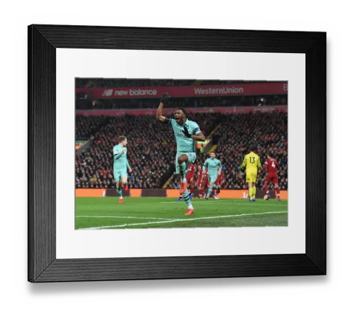 Framed Print : Maitland-Niles Stunner: Arsenal's Premier League Upset vs. Liverpool (2018-19) Framed Print : Maitland-Niles Stunner: Arsenal's Premier League Upset vs. Liverpool (2018-19)
