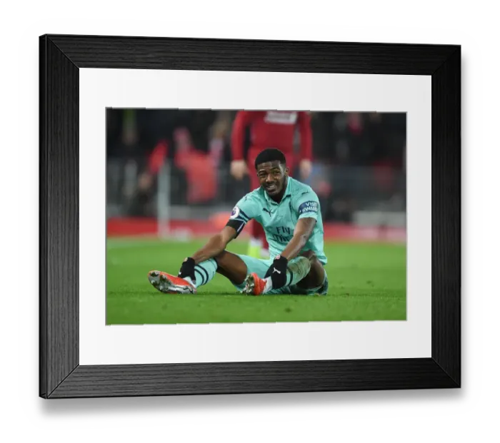 Framed Print : Maitland-Niles at Anfield: Liverpool vs. Arsenal, Premier League Clash (2018-19)