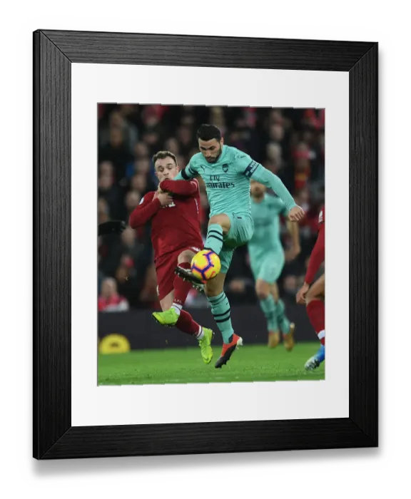 Framed Print : Sead Kolasinac vs Xherdan Shaqiri: Intense Battle at Anfield - Liverpool vs Arsenal, Premier League 2018-19 Framed Print : Sead Kolasinac vs Xherdan Shaqiri: Intense Battle at Anfield - Liverpool vs Arsenal, Premier League 2018-19