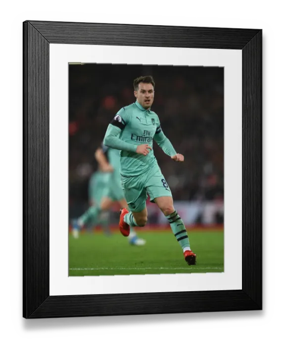 Framed Print : Aaron Ramsey in Action: Liverpool vs. Arsenal, Premier League 2018-19 Framed Print : Aaron Ramsey in Action: Liverpool vs. Arsenal, Premier League 2018-19
