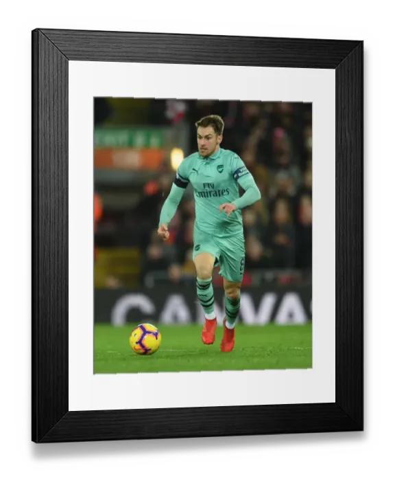 Framed Print : Aaron Ramsey in Action: Liverpool vs. Arsenal, Premier League 2018-19 Framed Print : Aaron Ramsey in Action: Liverpool vs. Arsenal, Premier League 2018-19