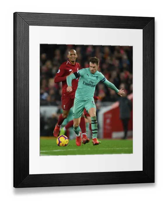 Framed Print : Clash of Titans: Fabinho vs. Ramsey - Liverpool vs. Arsenal, Premier League, 2018-19 Framed Print : Clash of Titans: Fabinho vs. Ramsey - Liverpool vs. Arsenal, Premier League, 2018-19
