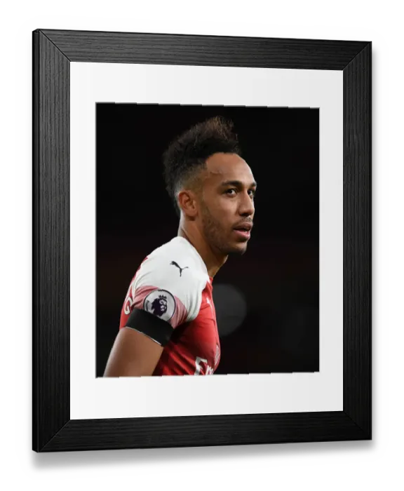 Framed Print : Aubameyang's Goal Secures Arsenal's Premier League Win Against Fulham
