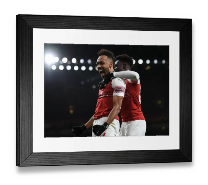 Framed Print : Four Sensational Aubameyang Goals: Arsenal's Unforgettable New Year's Day Victory over Fulham (January 1, 2019) Framed Print : Four Sensational Aubameyang Goals: Arsenal's Unforgettable New Year's Day Victory over Fulham (January 1, 2019)