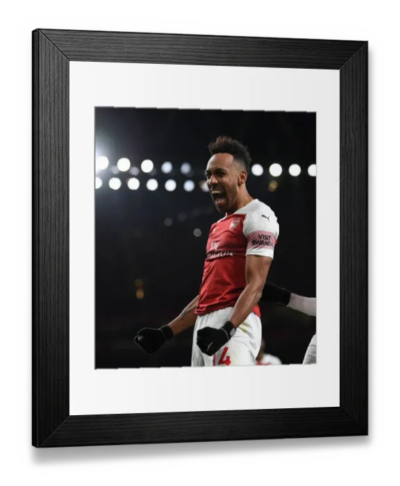 Framed Print : Pierre-Emerick Aubameyang's Four-Goal Blitz: Arsenal FC vs Fulham FC, Premier League 2018-19 Framed Print : Pierre-Emerick Aubameyang's Four-Goal Blitz: Arsenal FC vs Fulham FC, Premier League 2018-19