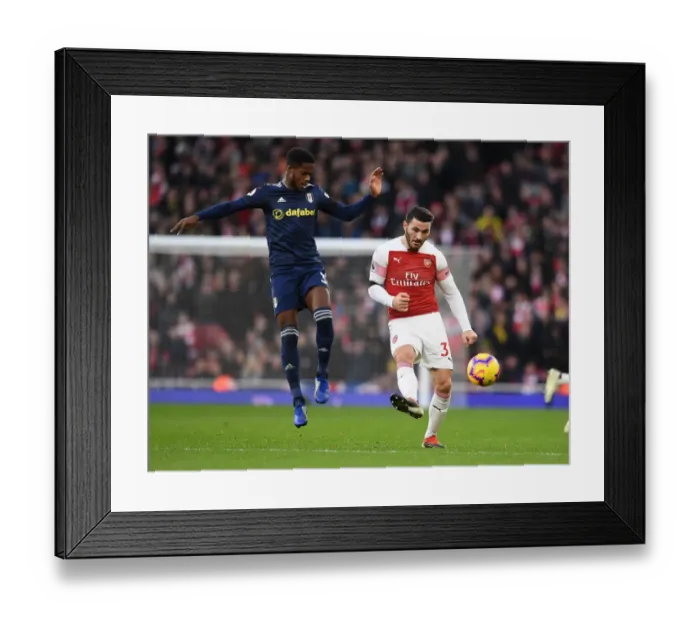 Framed Print : Sead Kolasinac vs. Ryan Sessegnon: Intense Battle at the Emirates - Arsenal v Fulham, Premier League 2018-19 Framed Print : Sead Kolasinac vs. Ryan Sessegnon: Intense Battle at the Emirates - Arsenal v Fulham, Premier League 2018-19