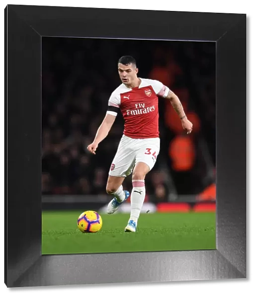 Granit Xhaka: Arsenal Midfielder in Action against Fulham, Premier League 2018-19