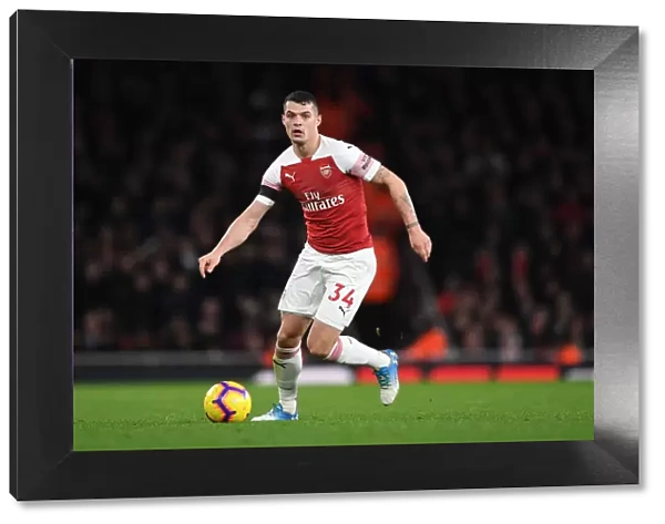Granit Xhaka: Arsenal's Midfield Maestro in Action Against Fulham, Premier League 2018-19