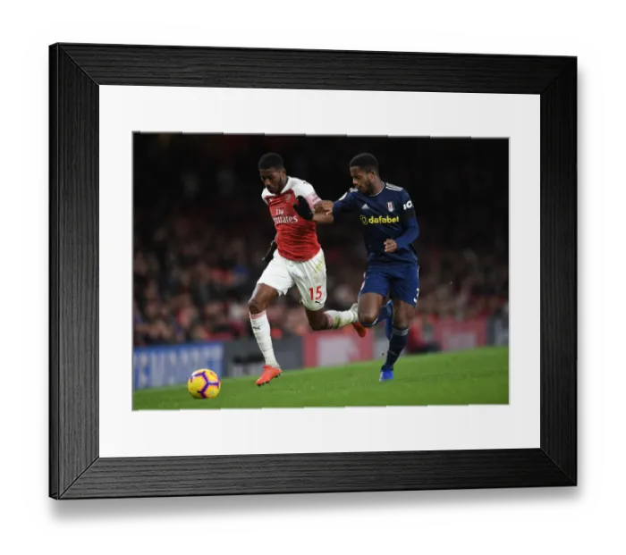 Framed Print : Clash of the Young Talents: A Battle Between Ainsley Maitland-Niles and Ryan Sessegnon in the Premier League