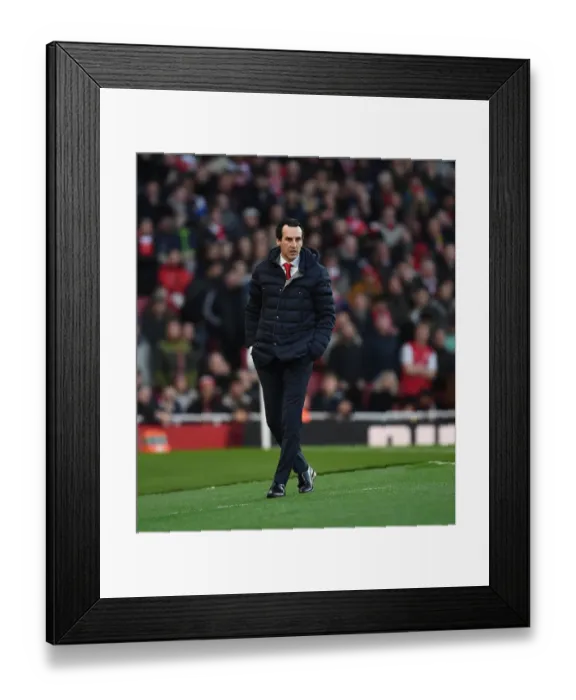 Framed Print : Unai Emery Leads Arsenal in Premier League Clash Against Fulham Framed Print : Unai Emery Leads Arsenal in Premier League Clash Against Fulham
