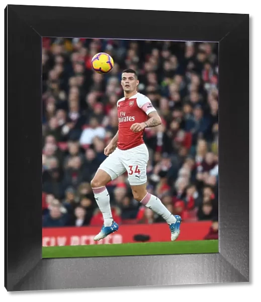 Granit Xhaka: Arsenal's Midfield Maestro in Action against Fulham, Premier League 2018-19
