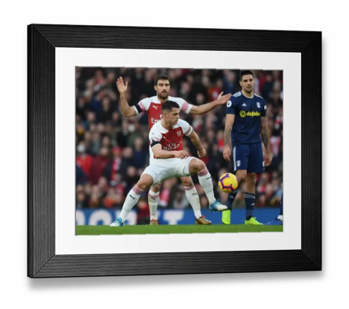 Framed Print : Granit Xhaka: Arsenal's Midfield Mastermind in Action against Fulham, Premier League 2018-19 Framed Print : Granit Xhaka: Arsenal's Midfield Mastermind in Action against Fulham, Premier League 2018-19