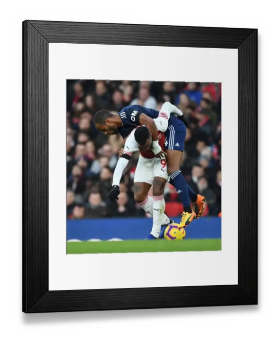 Framed Print : Arsenal vs Fulham: Lacazette vs Odoi Clash in Premier League Showdown