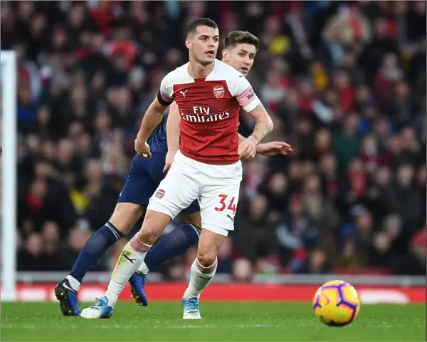 Granit Xhaka in Action: Arsenal vs Fulham, Premier League 2018-19