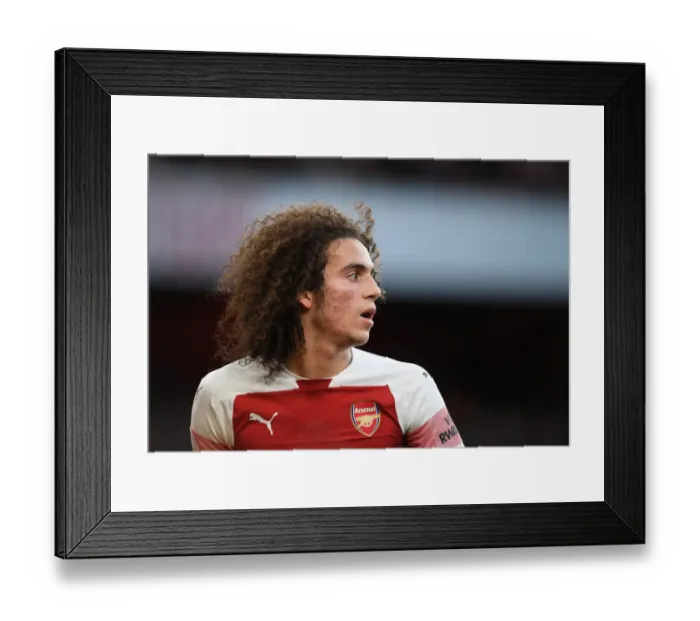 Framed Print : Matteo Guendouzi (Arsenal). Arsenal 4: 1 Fulham. Premier League. Emirates Stadium, 1  /  1  /  19